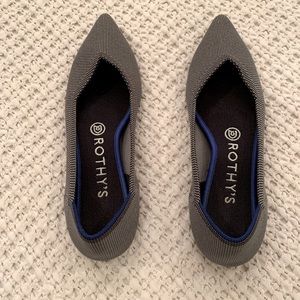Rothy’s The Point in Cloud Grey Birdseye - Size 8